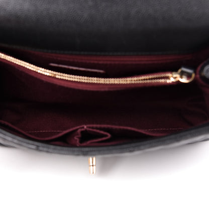 Chanel Caviar Quilted Small Coco Handle Flap Black 5 of 11