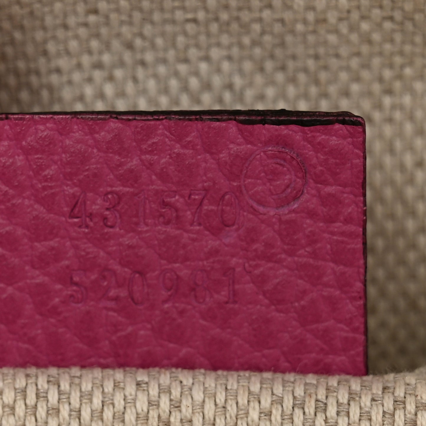 Pebbled Calfskin Soho Chain Backpack Red Pink