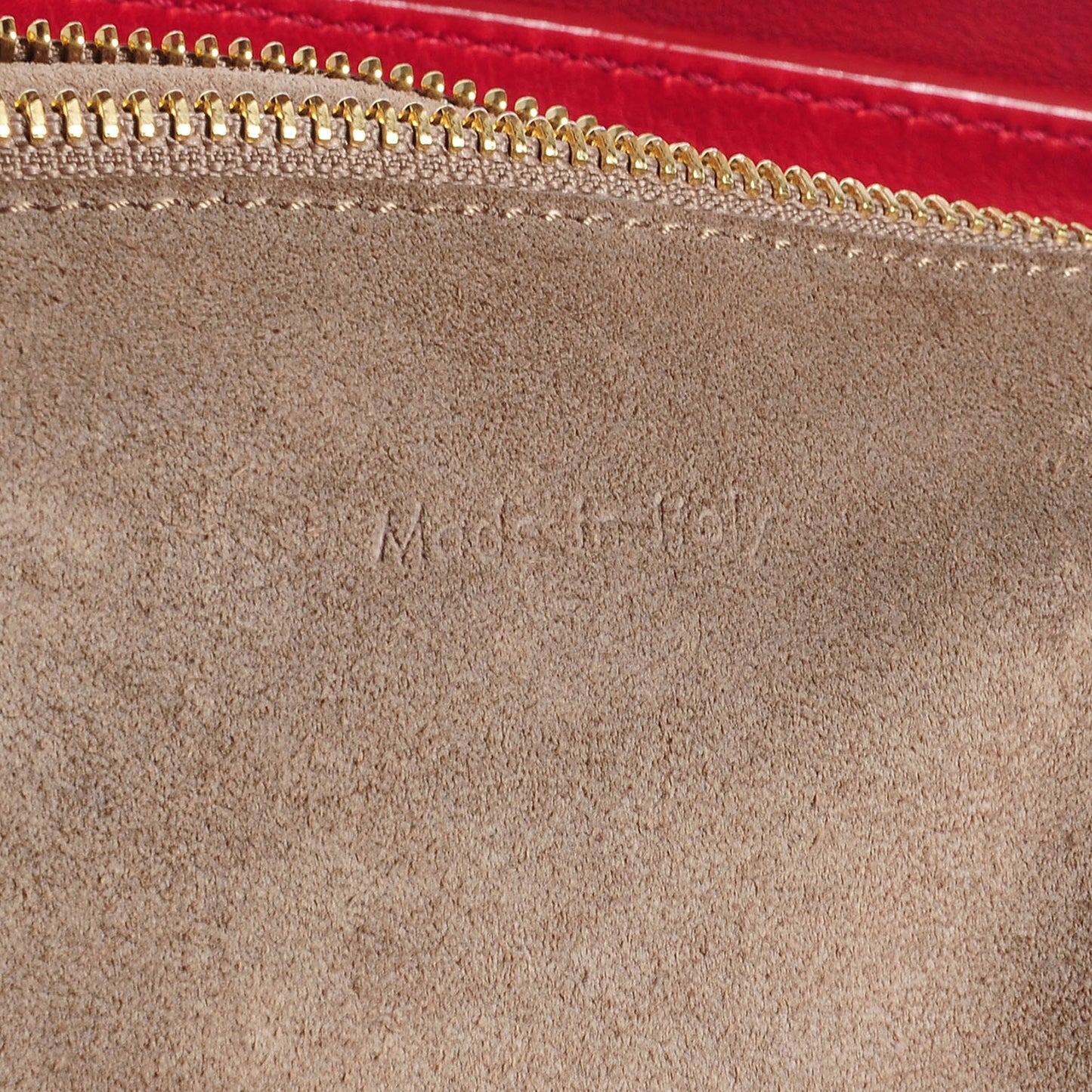 Smooth Calfskin Mini Luggage Envelope Tote Red