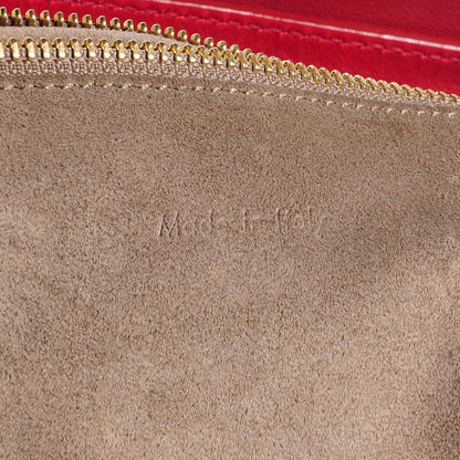 Celine Smooth Calfskin Mini Luggage Envelope Tote Red 8 of 9