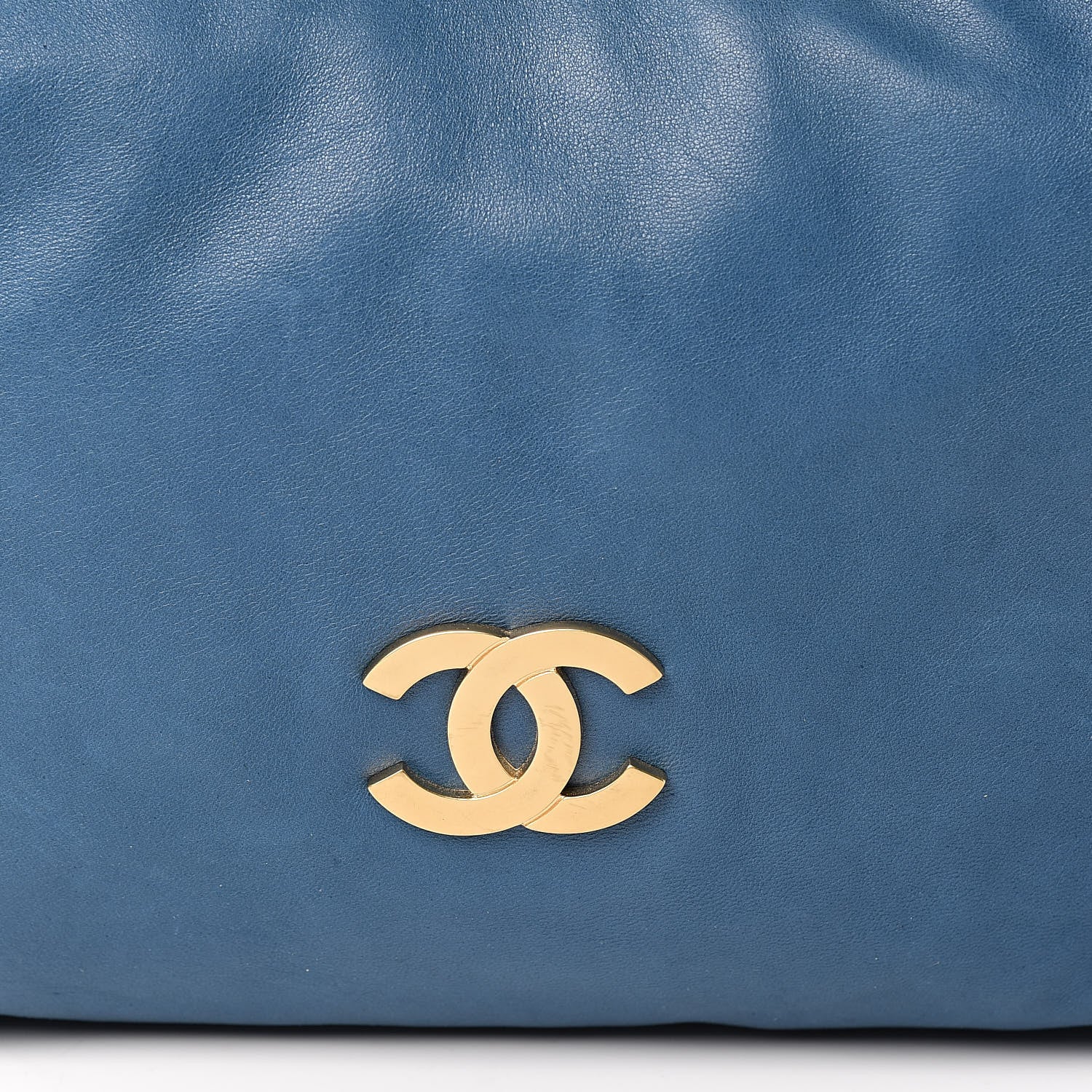 Chanel Lambskin Small Olsen Shoulder Bag Blue 12 of 12