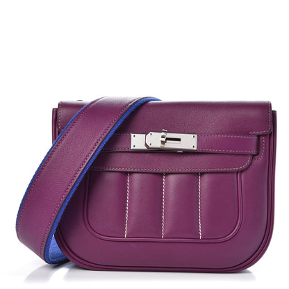 Hermes Veau Swift Mini Sac Berline Anemone Bleu Electrique 2 of 8