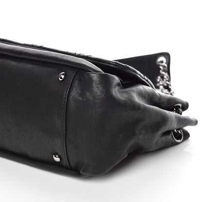 Chanel Calfskin Diamond Stitch Accordion Flap Black 9 of 9