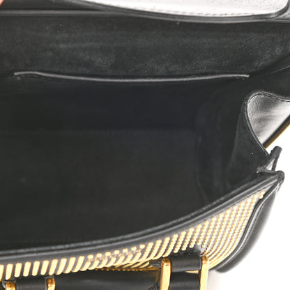 Alexander McQueen Leather Studded Mini Heroine Top Handle Bag Black 4 of 9