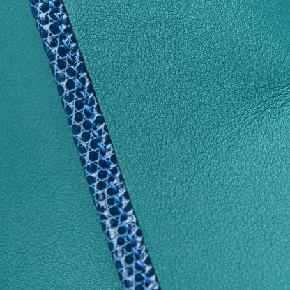 Hermes Swift Lizard Jige Elan Touch 29 Clutch Bleu Paon Mykonos 8 of 8