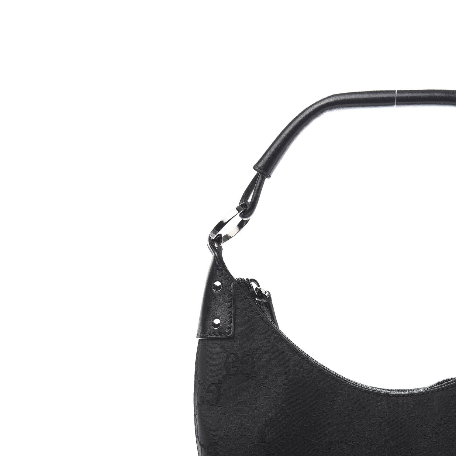 Gucci Nylon Monogram Small Hobo Black 11 of 11