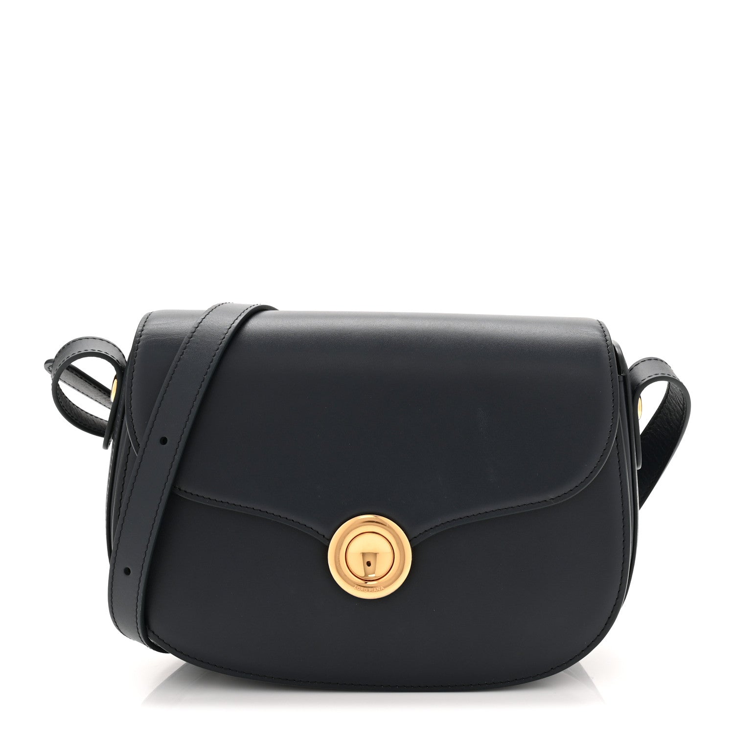 Loro Piana Smooth Calfskin Small Ghiera Bag Navy 1 of 9
