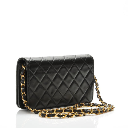 Chanel Lambskin Quilted Small Evening Flap Black 3 of 8