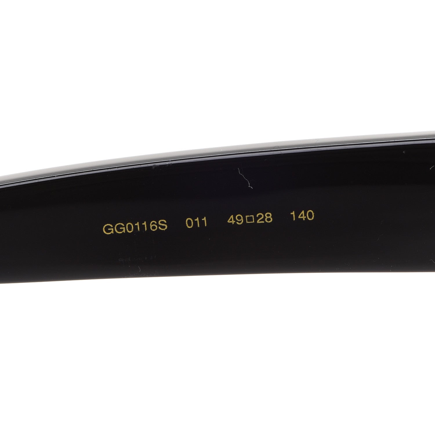 Gucci Acetate Stars Cat Eye Sunglasses GG0116S Black 5 of 8