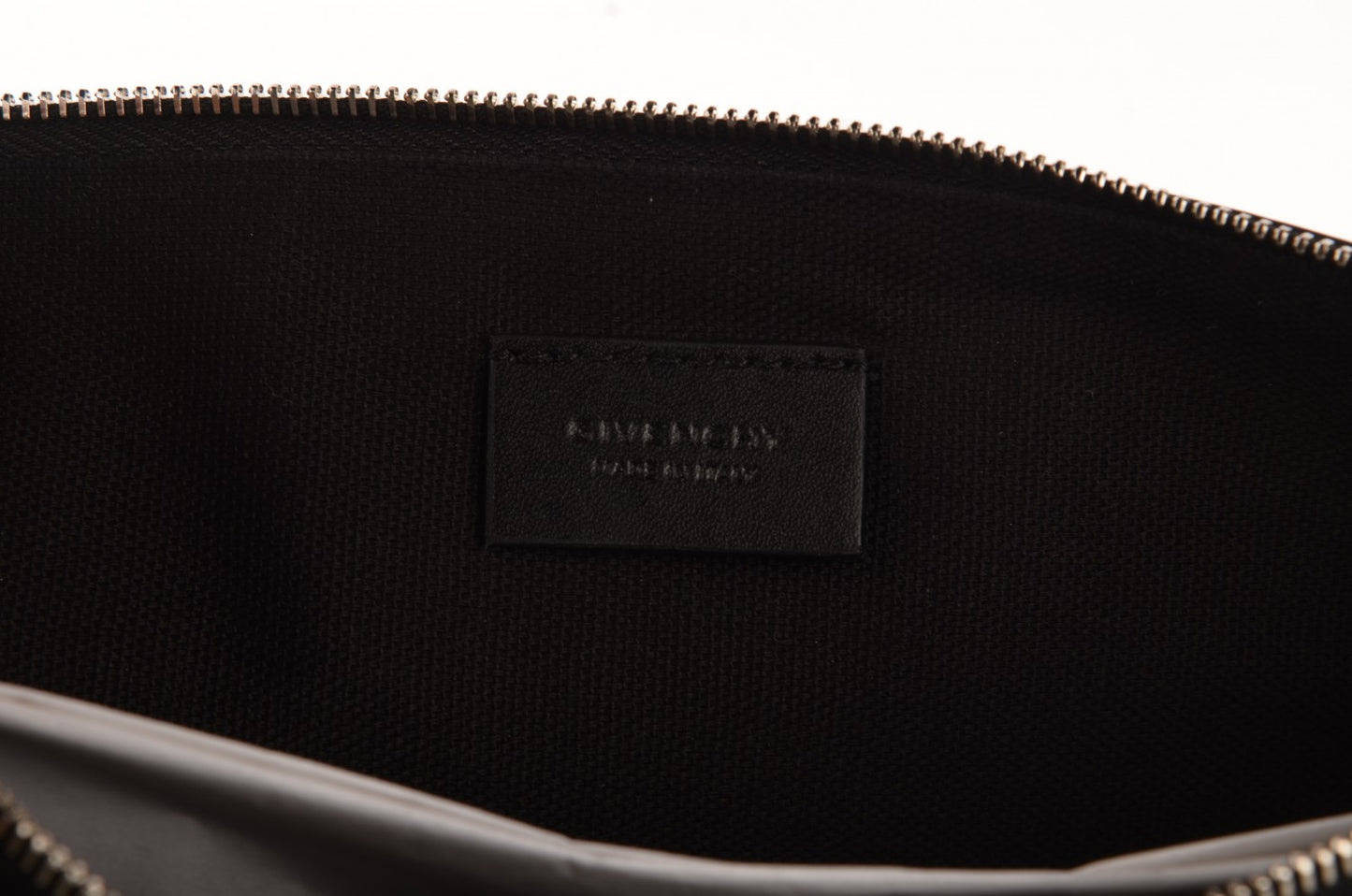 Smooth Calfskin Star Small Zip Pouch Black