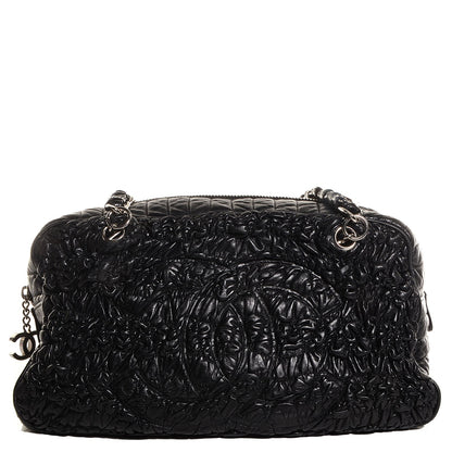Chanel Lambskin Astrakan Bowler Black 1 of 7