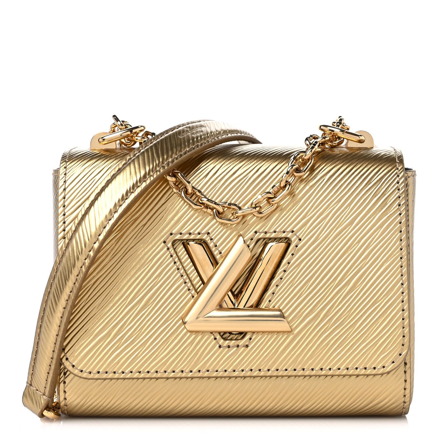 Louis Vuitton Epi Twist Shoulder Bag Mini Gold 1 of 8