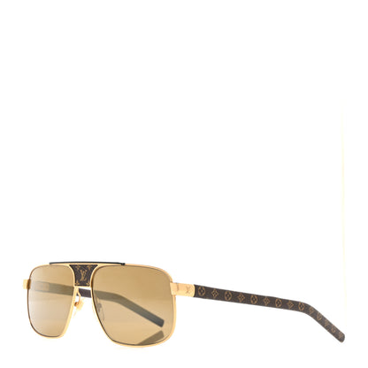 Louis Vuitton Monogram Pacific Sunglasses Z2338W Gold 1 of 8
