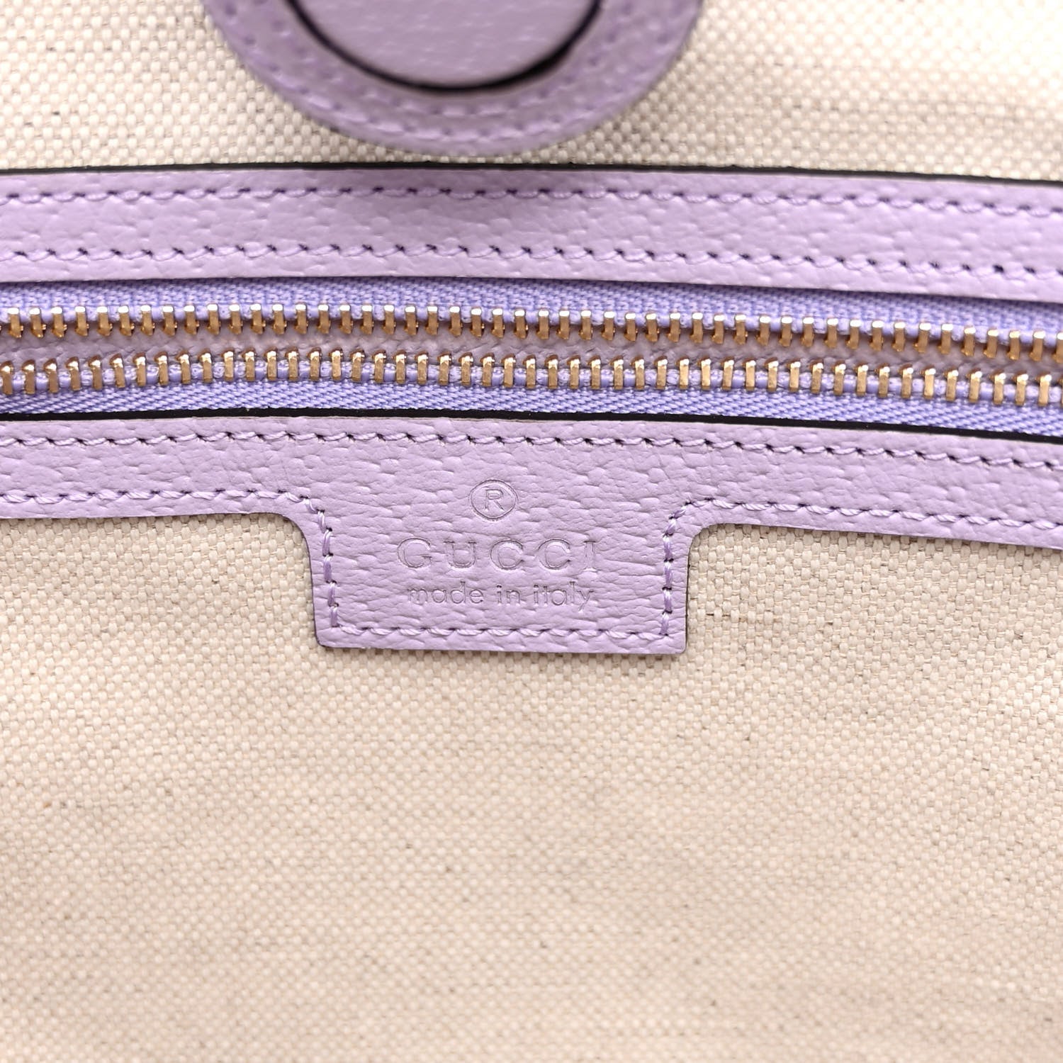 Gucci Monogram Jumbo GG Textured Dollar Calfskin Medium Ophidia Shopping Tote Beige Lapis 6 of 9
