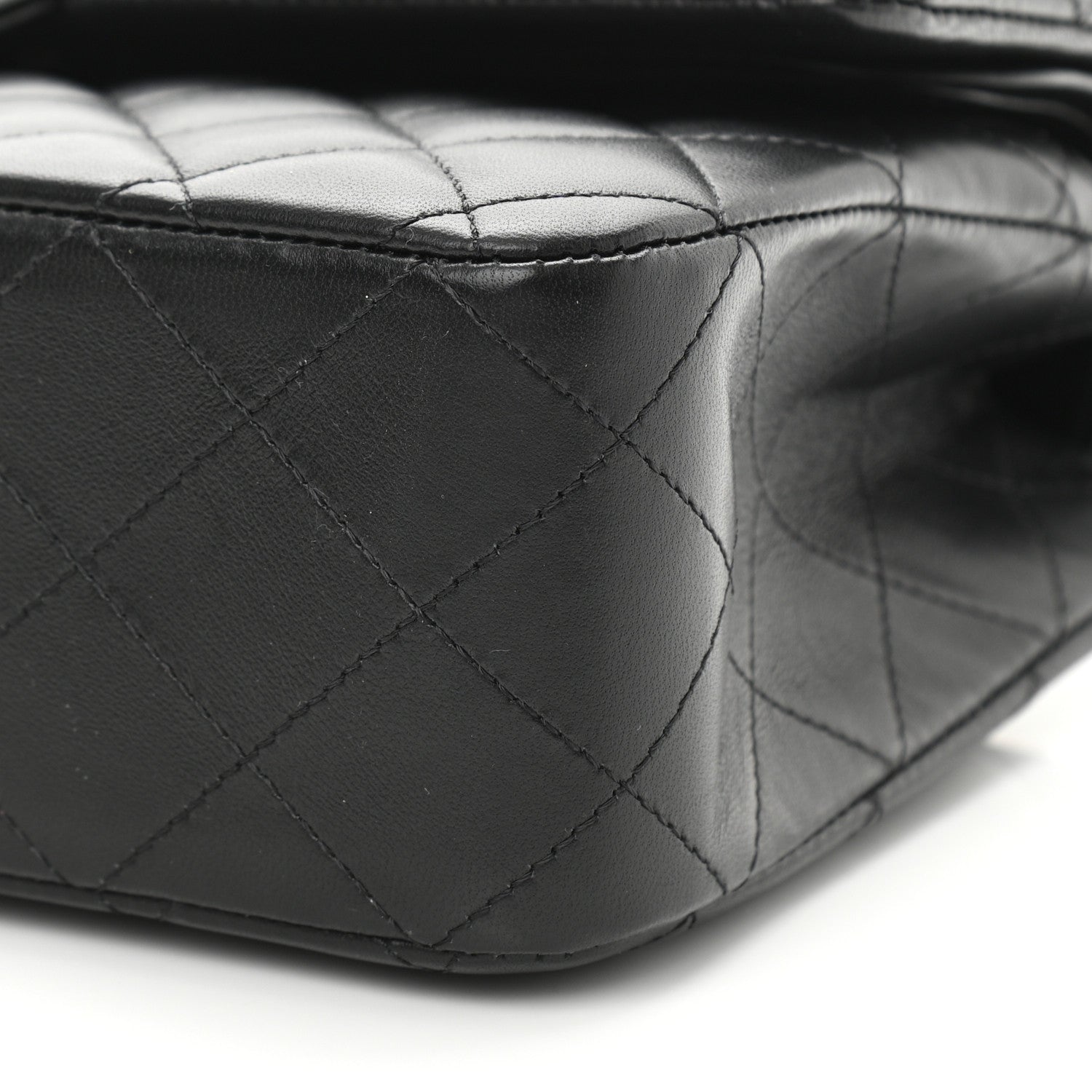 Chanel Lambskin Quilted Medium Double Flap So Black 10 of 10