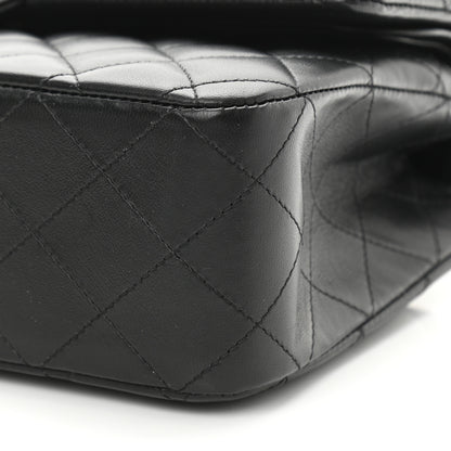 Chanel Lambskin Quilted Medium Double Flap So Black 10 of 10