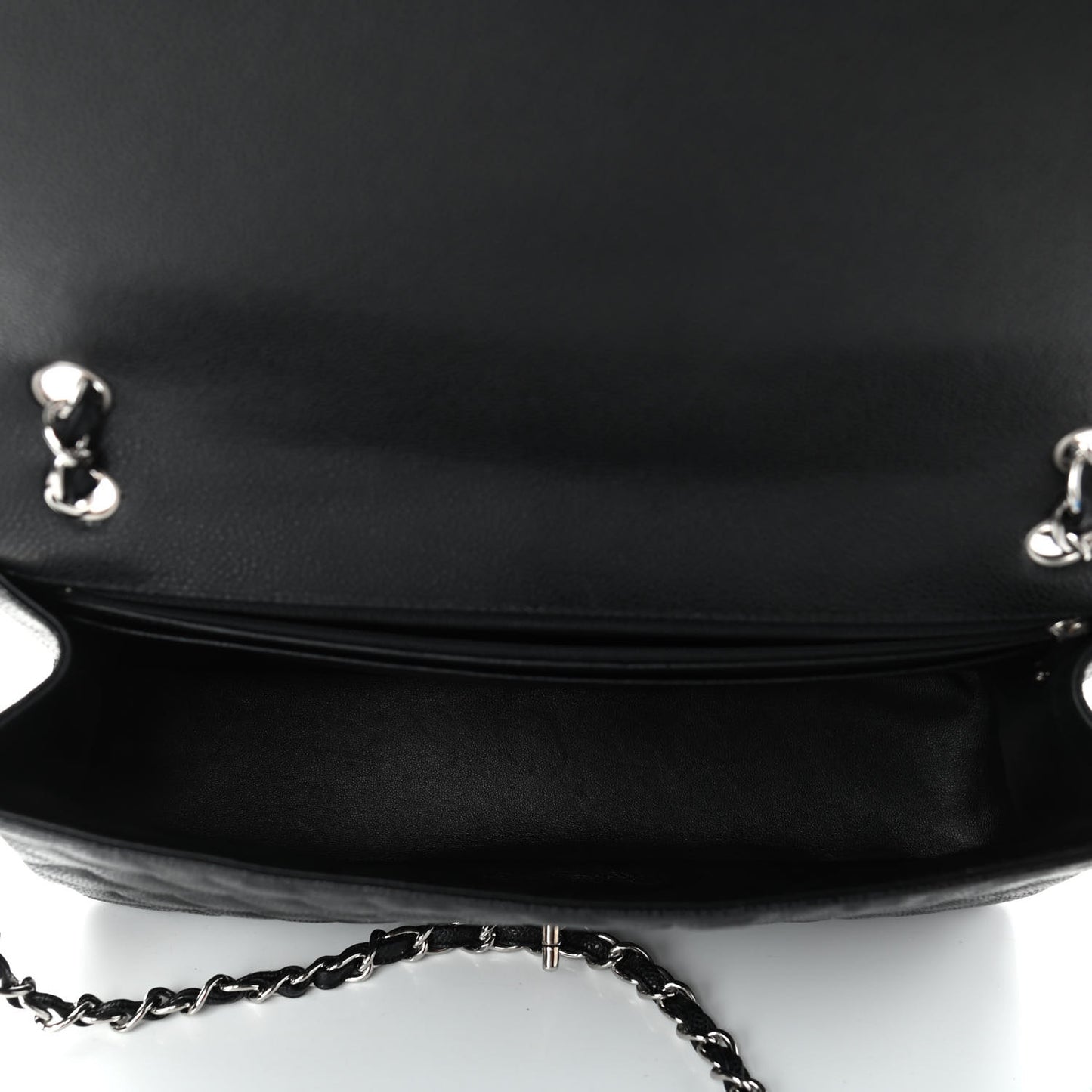 Caviar Quilted Maxi Single Flap Black