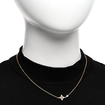 Louis Vuitton 18K Yellow Gold Diamond Idylle Blossom Pendant Necklace 2 of 5