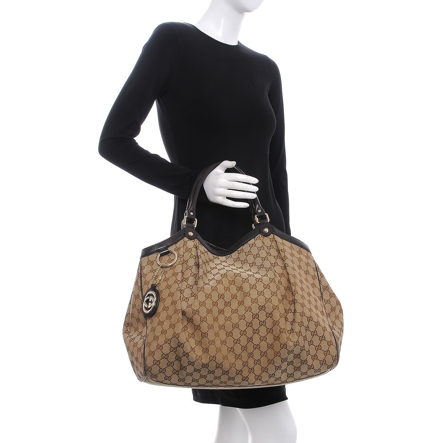 Gucci Monogram Large Sukey Tote Dark Brown 2 of 14