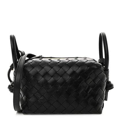 Bottega Veneta Calfskin Intrecciato Small Loop Top Handle Black 1 of 13