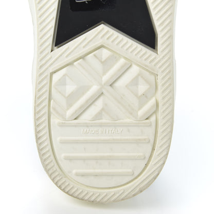 Christian Dior Technical Canvas Mesh Calfskin Womens Oblique Walk'n Dior High Top Sneakers 36.5 Deep Blue 8 of 11