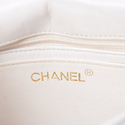 Chanel Lambskin Quilted Small Single Flap White 6 of 15