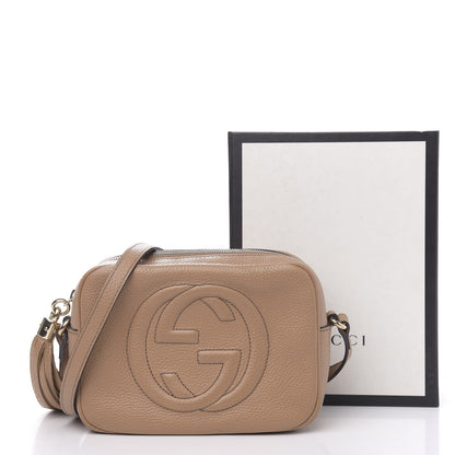 Gucci Pebbled Calfskin Small Soho Disco Bag Rose Beige 13 of 15