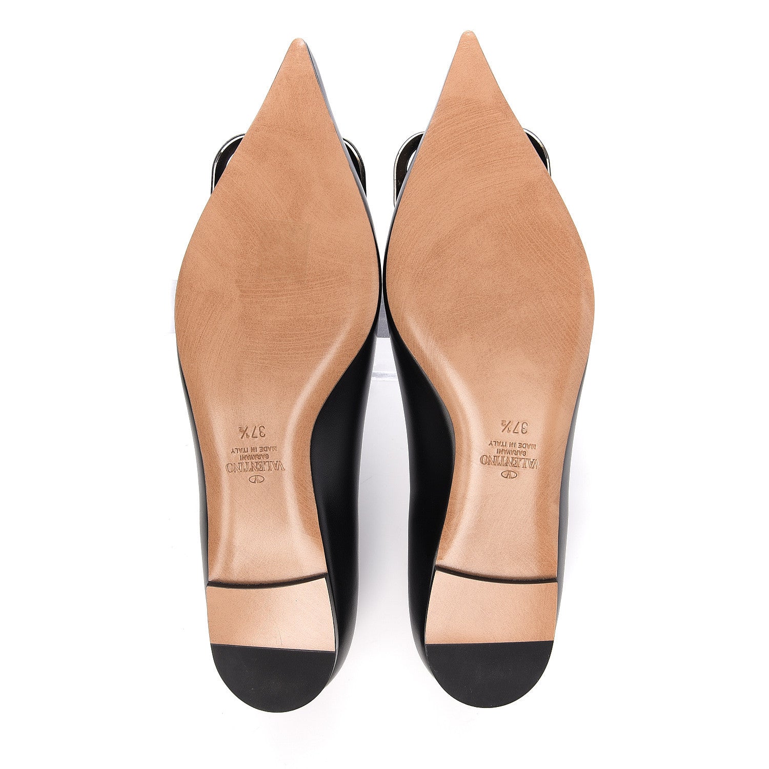 Valentino Garavani Nappa Vlogo Flats 37.5 Black 5 of 9