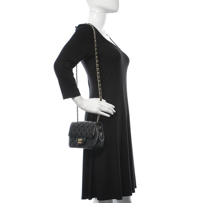 Chanel Lambskin Quilted Mini Square Flap Black 2 of 11