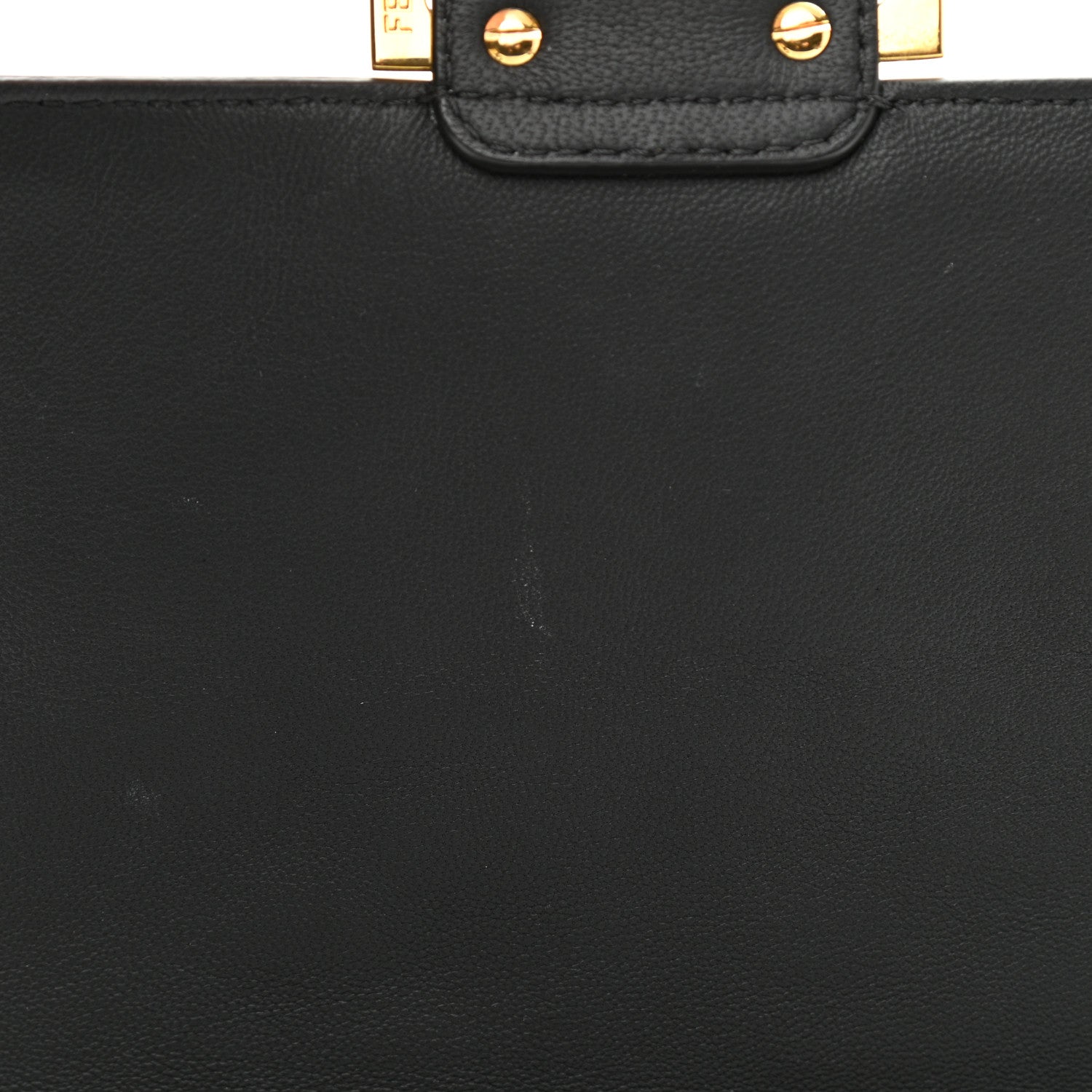 Fendi Nappa FF 1974 Embossed Baguette Black 10 of 10