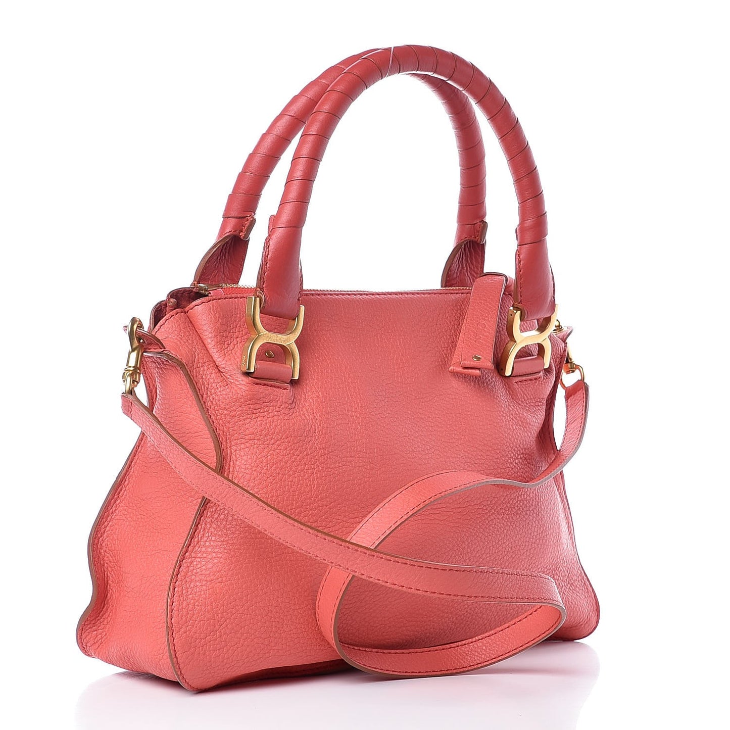 Calfskin Medium Marcie Satchel Paradise Pink