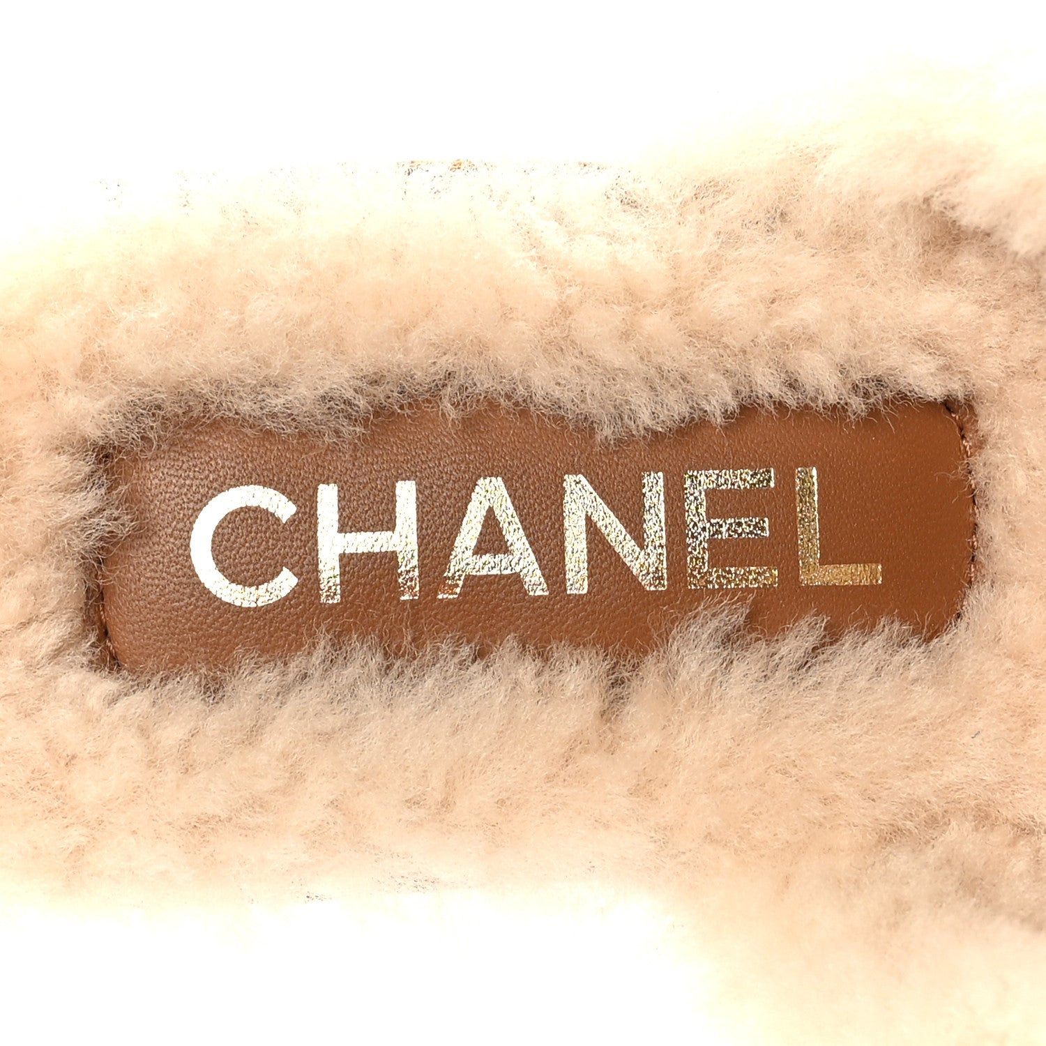 Chanel Suede Calfskin Shearling Turn Lock Clogs 39 Brown 6 of 7
