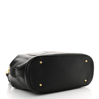 Christian Dior Calfskin CD Embossed Large C'est Chain Bucket Bag Black 4 of 14