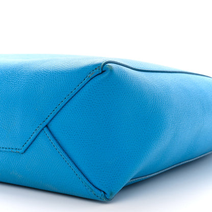 Celine Grained Calfskin Small Vertical Cabas Turquoise 10 of 11