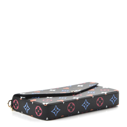 Louis Vuitton Game On Felicie Chain Wallet Black 4 of 10