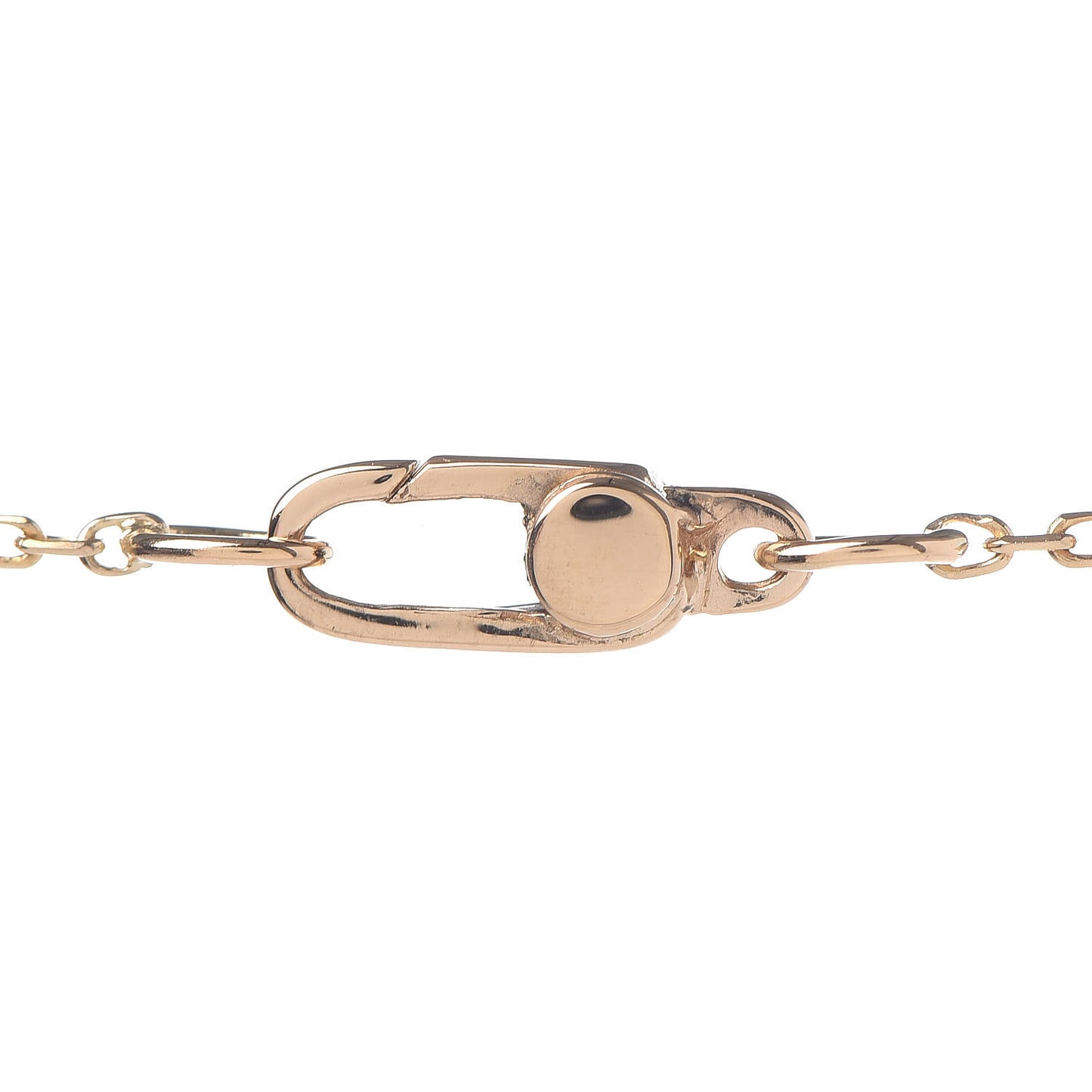 18K Yellow Gold Garnet Crucifix Pendant Necklace