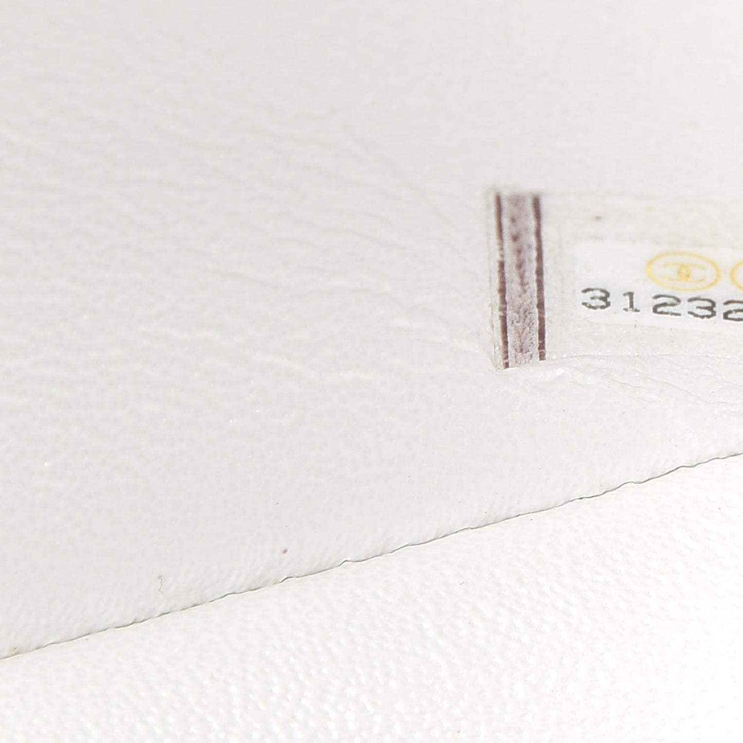 Iridescent Caviar Quilted Mini Top Handle Rectangular Flap White
