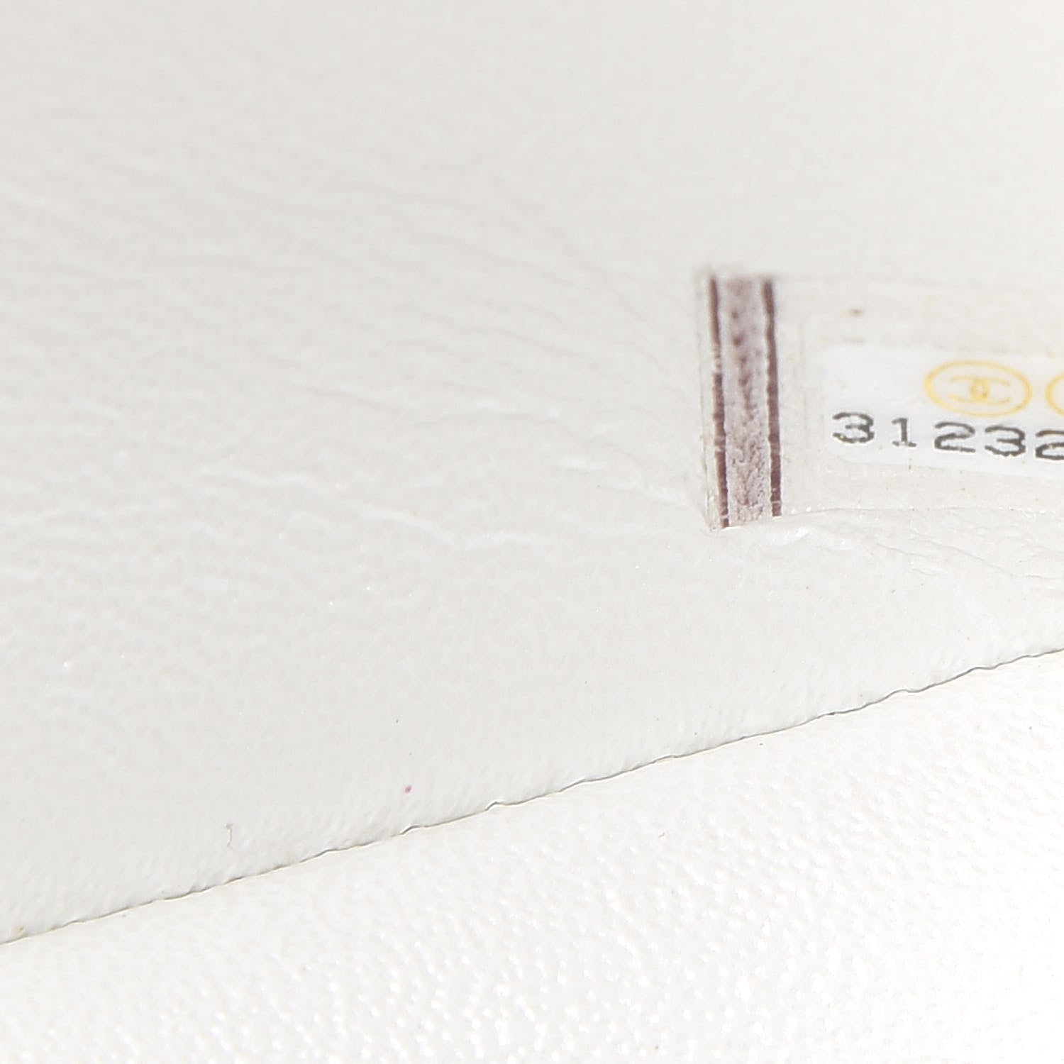 Chanel Iridescent Caviar Quilted Mini Top Handle Rectangular Flap White 7 of 11