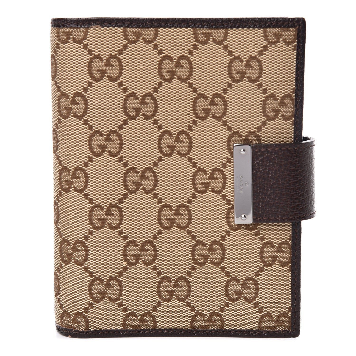Gucci Monogram Small Ring Agenda Dark Brown 1 of 10