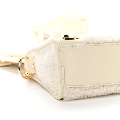 Balenciaga Shearling Nappa Gold Metallic Edge Hardware Mini City Cream 8 of 9