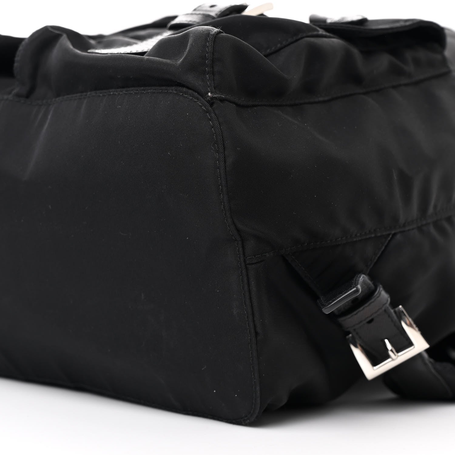Prada Tessuto Nylon Saffiano Medium Backpack Black 10 of 13