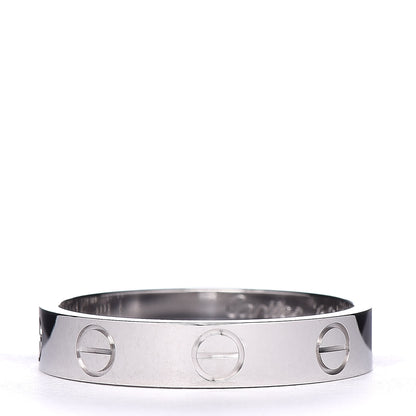 Cartier 18K White Gold 3.5mm LOVE Wedding Band Ring 52 6 3 of 4