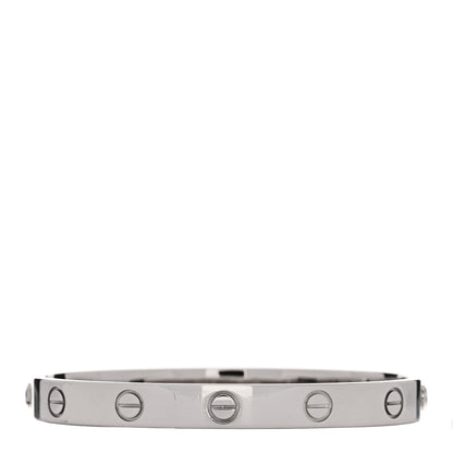 Cartier 18K White Gold LOVE Bracelet 16 2 of 8