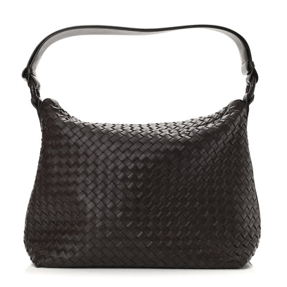 Bottega Veneta Nappa Intrecciato Shoulder Bag Ebano 1 of 9