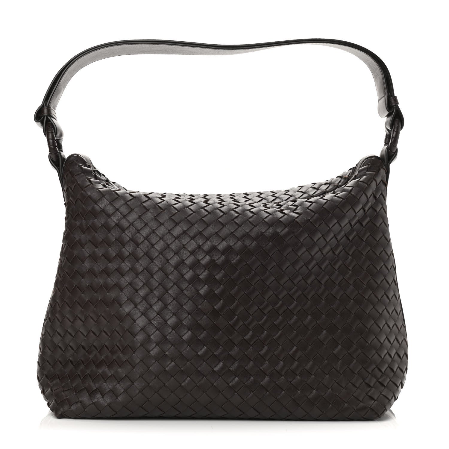 Bottega Veneta Nappa Intrecciato Shoulder Bag Ebano 1 of 9