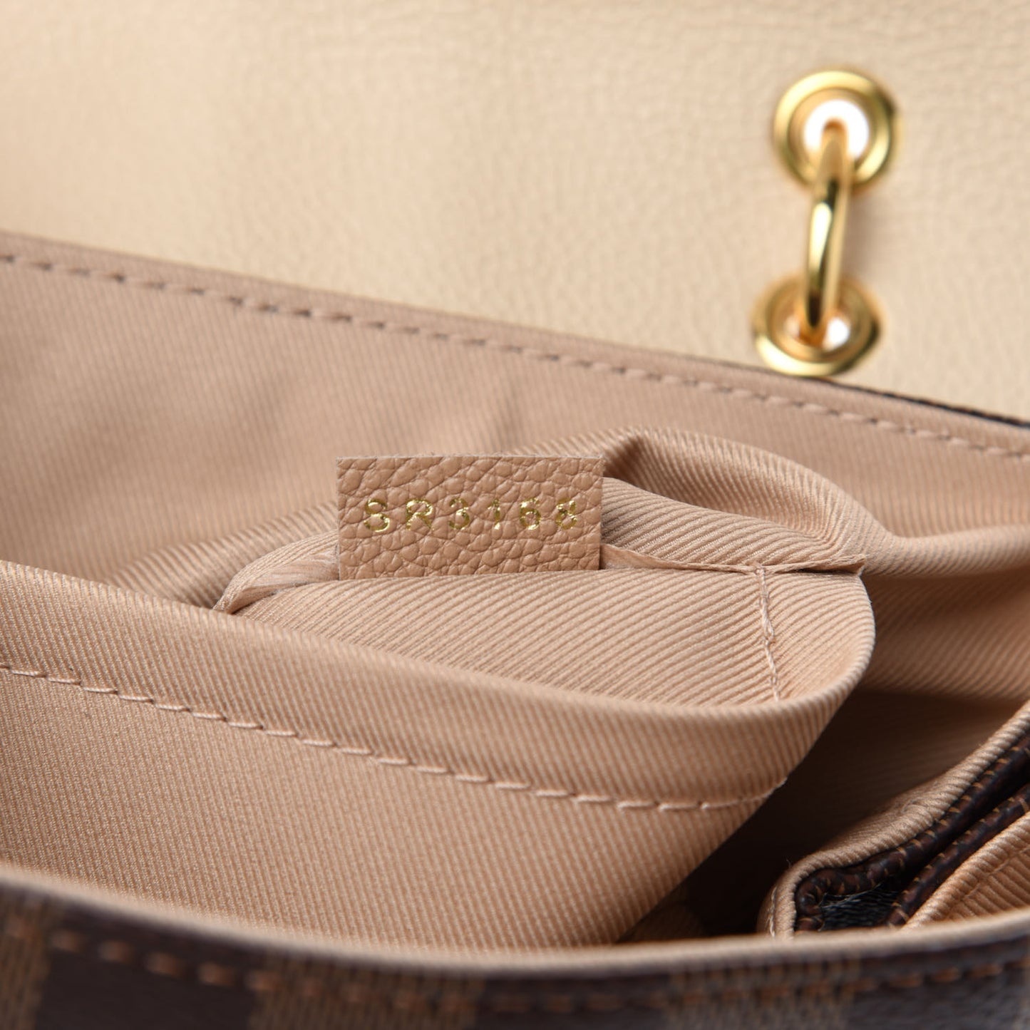 Damier Ebene Clapton Backpack Creme