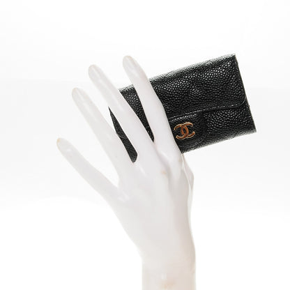 Chanel Caviar Quilted 6 Key Holder Black 2 of 8