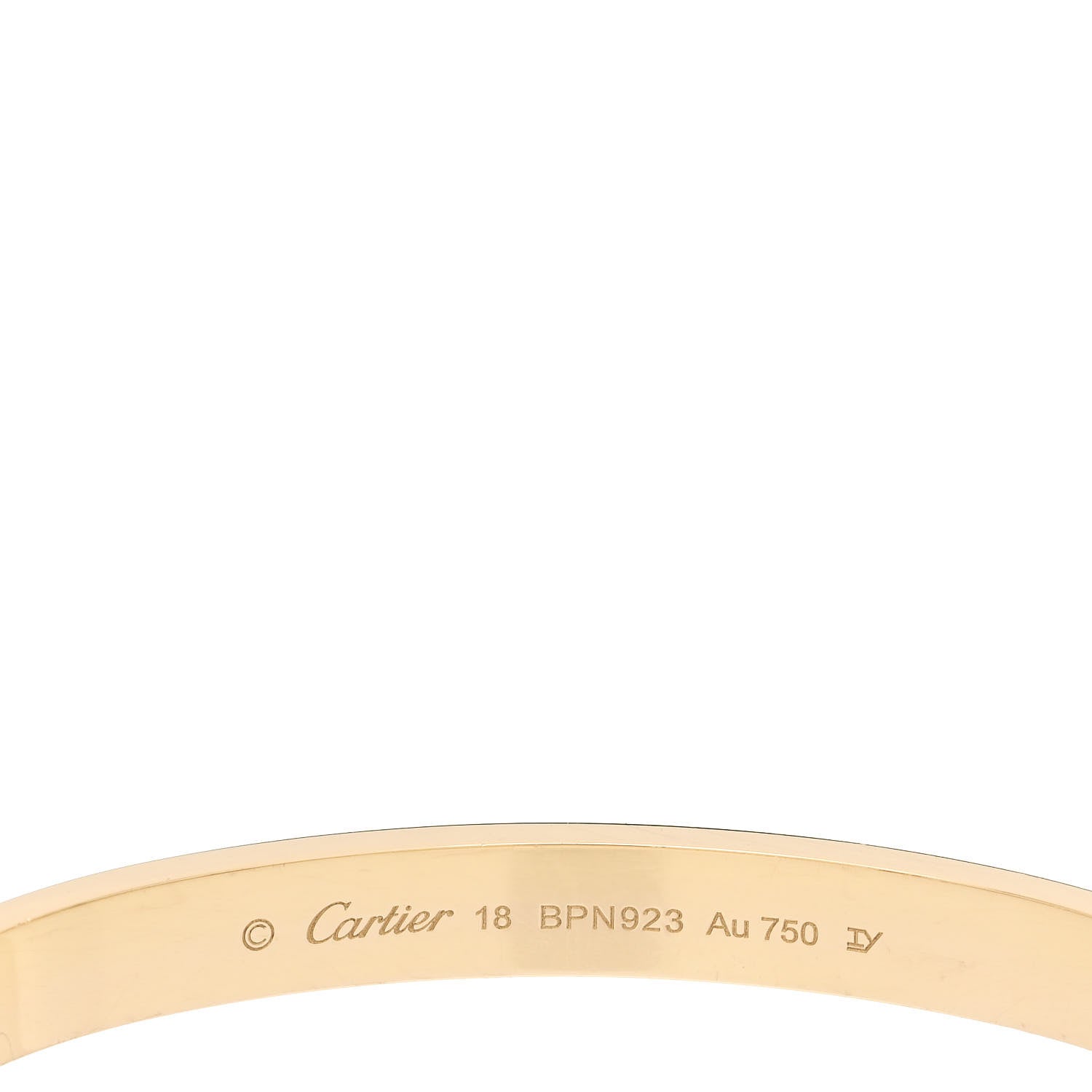 Cartier 18K Yellow Gold LOVE Bracelet 18 4 of 6