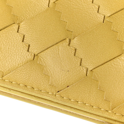 Bottega Veneta Nappa Intrecciato Zig Zag Card Holder Yellow 6 of 8