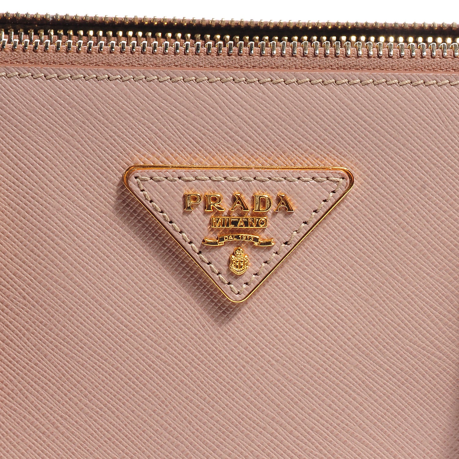 Prada Saffiano Lux Medium Double Zip Tote Cammeo 5 of 9